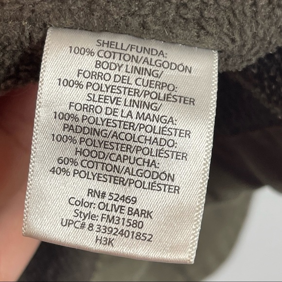 Faded Glory Mens Coat With Hoodie Size XLarge Hunter Green - Picture 12 of 12